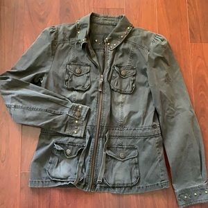 Brown Dollhouse utility jacket size L